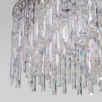 60160/ подвесной светильник/ хром/ прозрачный хрусталь Strotskis Smart