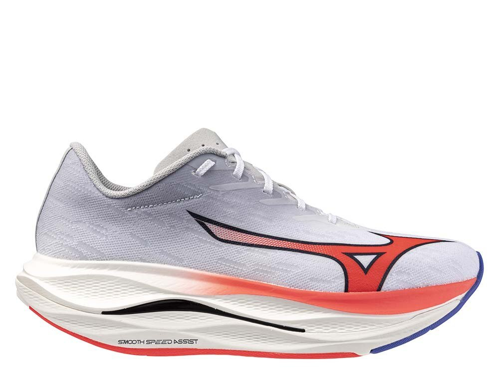 Кроссовки для бега мужские Mizuno Wave Rebellion Flash 3 Серо-Красные
