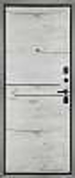 Дверь входная Апарт /графит/рустик серый