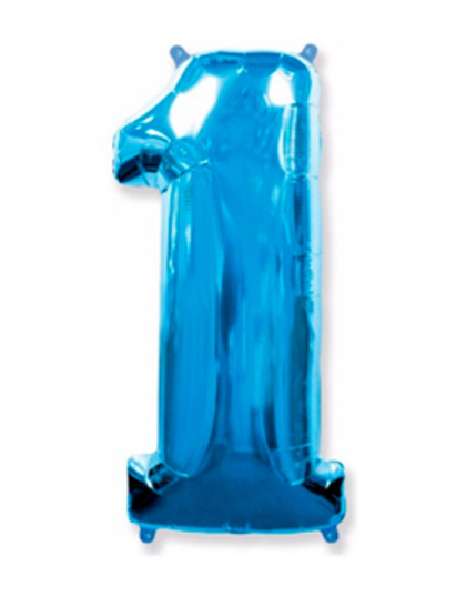 Цифра "1" Синий