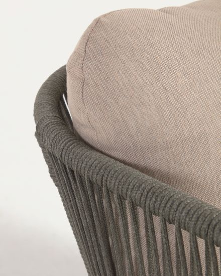 Кресло Catalina из зеленой веревки и массива акации La Forma Испания