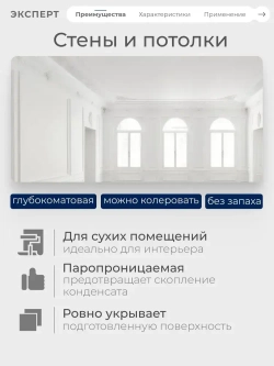 ЭКСПЕРТ Краска для стен и потолков 14 кг