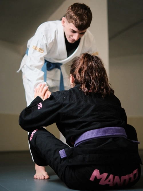 Кимоно MANTO "RISE 2.0" BJJ GI чёрно-розовое