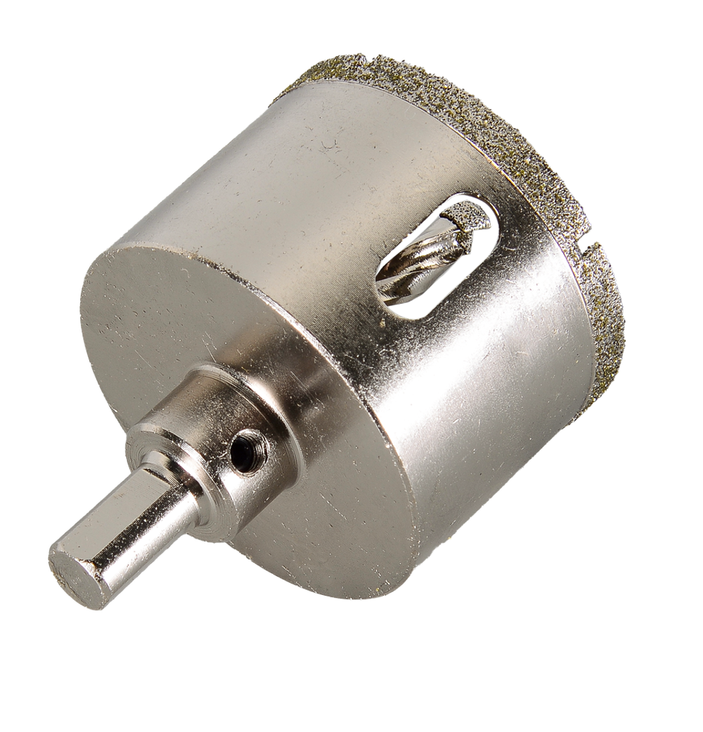 Коронка алмазная Вихрь по керамограниту/керамике, 55 мм