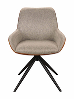 Стул поворотный 180 LA ALTA MONICA, серо-коричневый