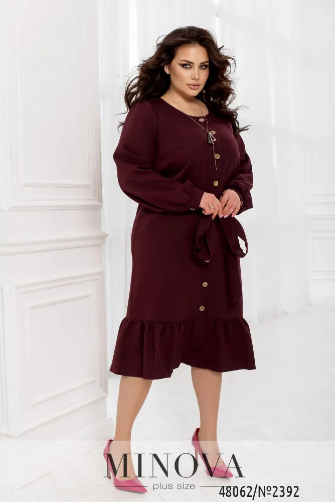 Платье 2392-бордо Minova