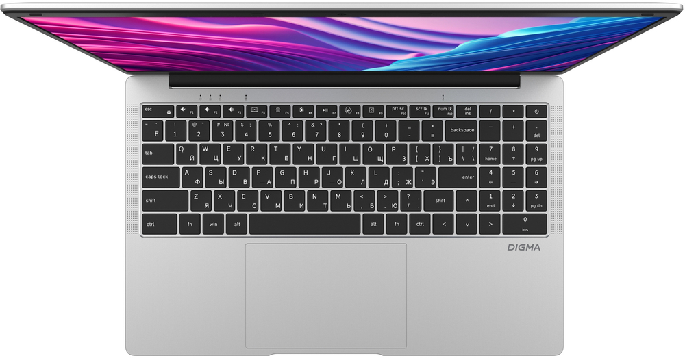 Ноутбук  Digma EVE P5851 15.6 ", Pentium, 8 Гб RAM, 256 Гб SSD, UHD Graphics 605, Серебристый