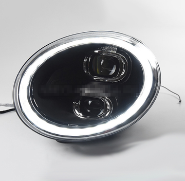 Передние фары Фольксваген Жук (Beetle) 2012-2019 V2 type [FULL LED;комплект Л+П; би LED линза; LED поворотник; яркие ходовые огни]