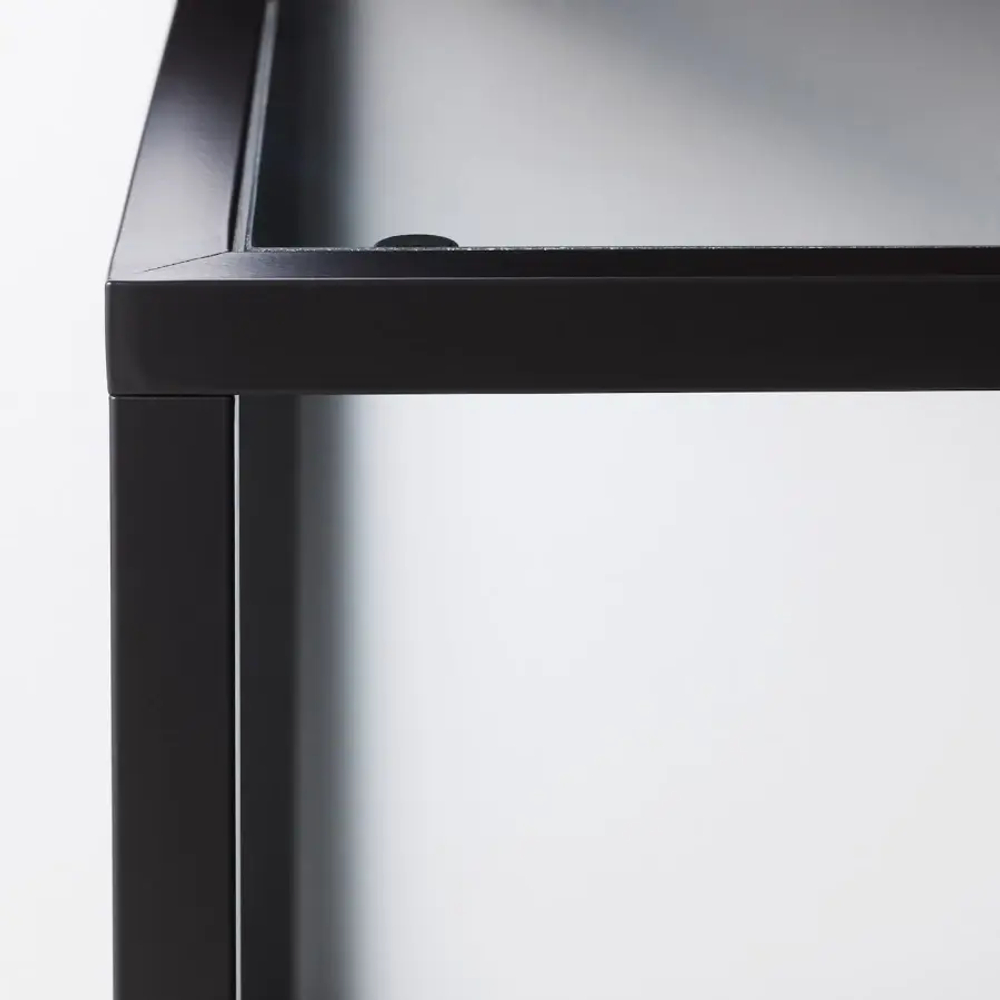Комплект столов, 2 шт. - IKEA VITTSJÖ/ИКЕА ВИТШЁ , черно-коричневый/стекло