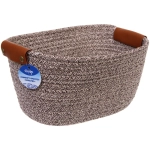 Корзинка плетёная интерьерная «ФРЕТТА», цвет бежевый, 30*21*14см, (лейбл селфи)