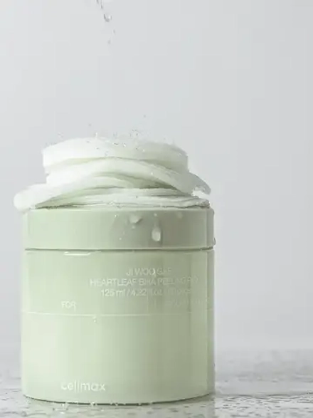 Celimax Отшелушивающие тонер-пэды с салициловой кислотой Ji Woo Gae Heartleaf BHA Peelind Pad 60 шт