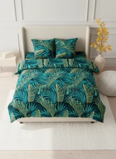 Постельное белье Евро полисатин «Павлайн», Джунгли