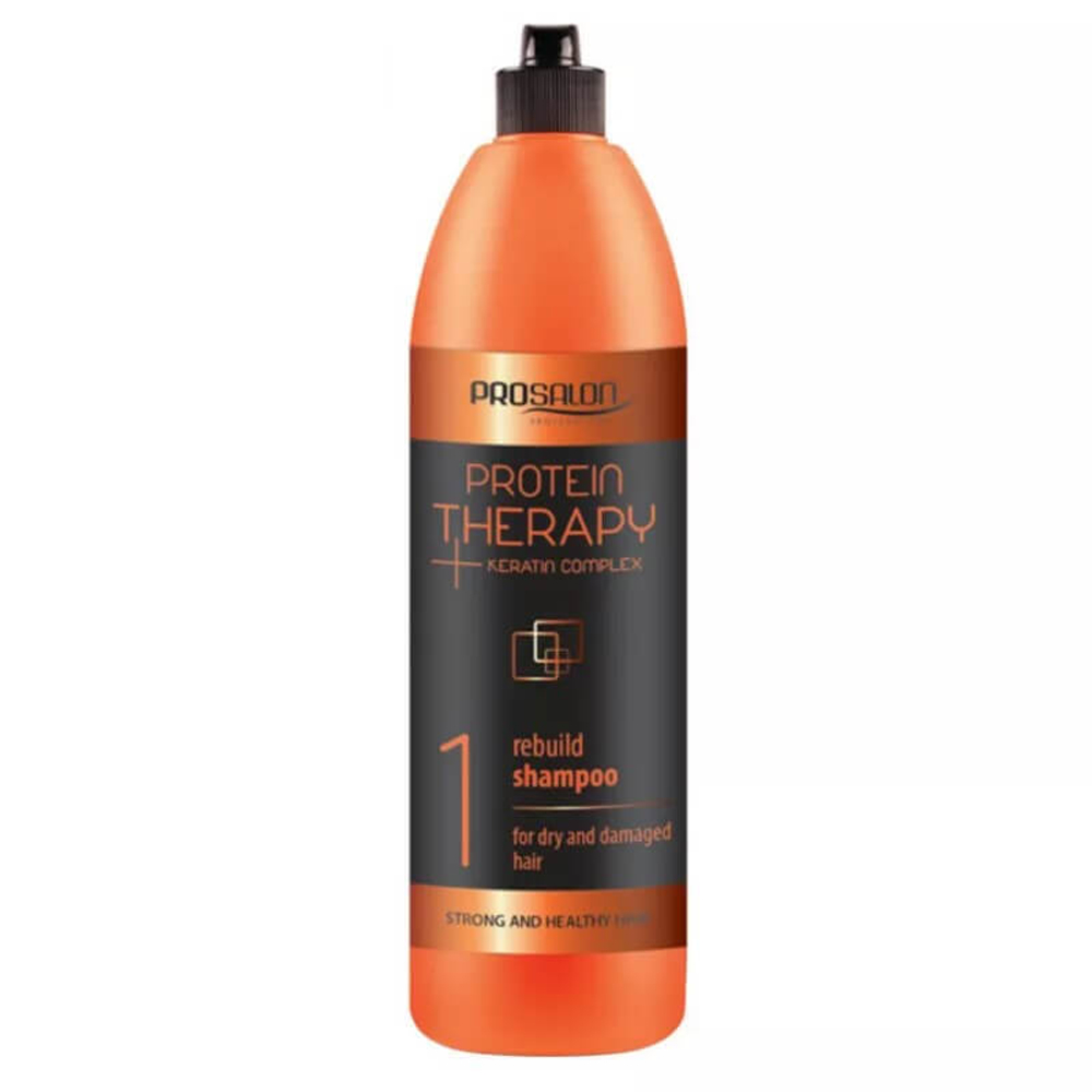 Prosalon Protein Therapy + Keratin Complex Rebuild Shampoo – протеиновый восстанавливающий шампунь, 1000 мл