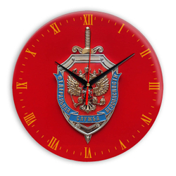 Настенные часы "символика ФСБ "
