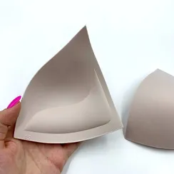 Чашки треугольники серебристый пион (65B-70A-75АА), Беларусь