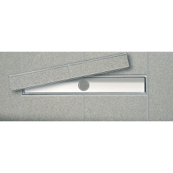 Основа для плитки 90 см TECE TECEdrainline plate II для слива из нержавеющей стали прямая, серебристый металлик 600972