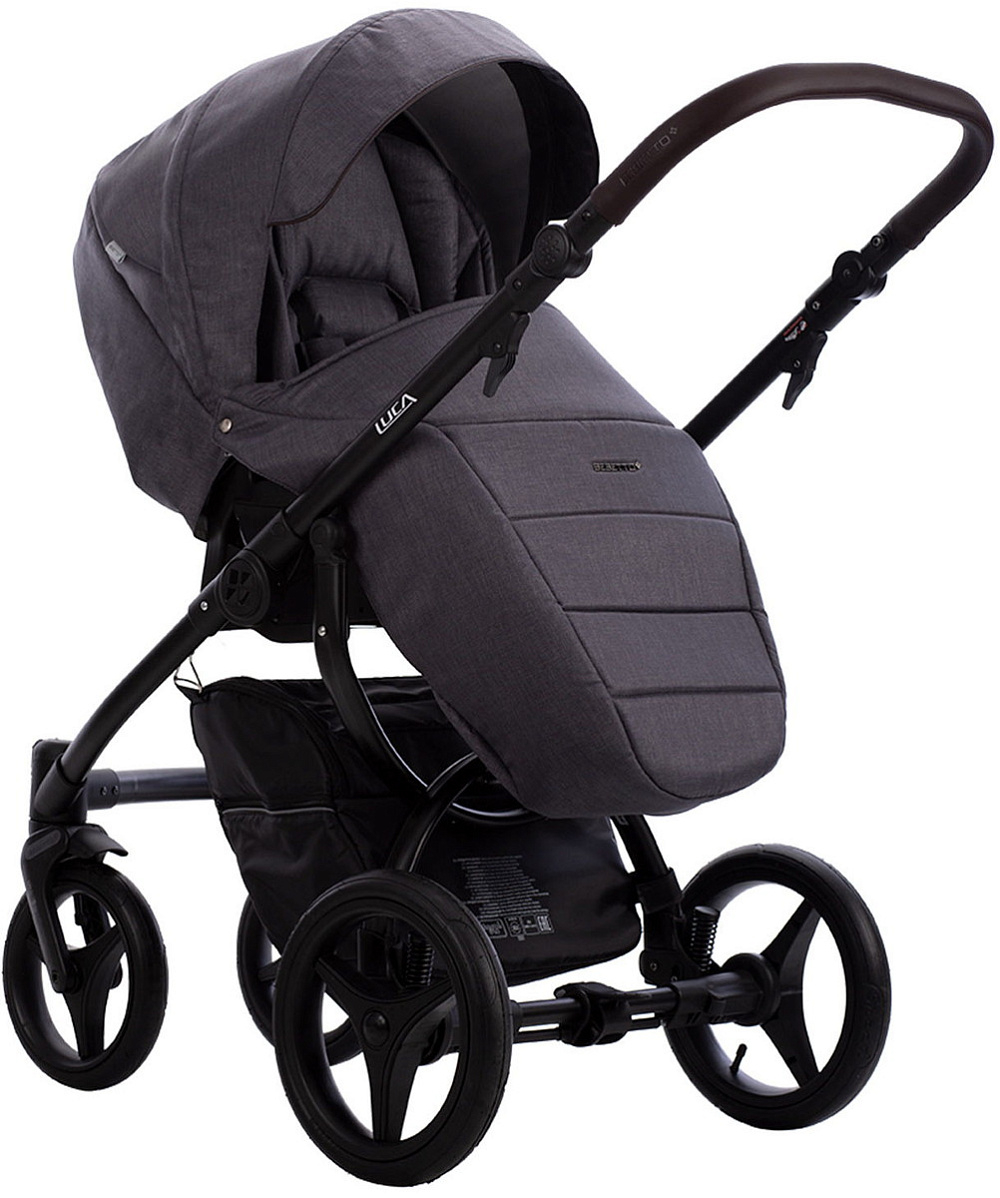 Детская коляска Bebetto Luca 3 в 1 с автокреслом Avionaut Cosmo 31 т.серый