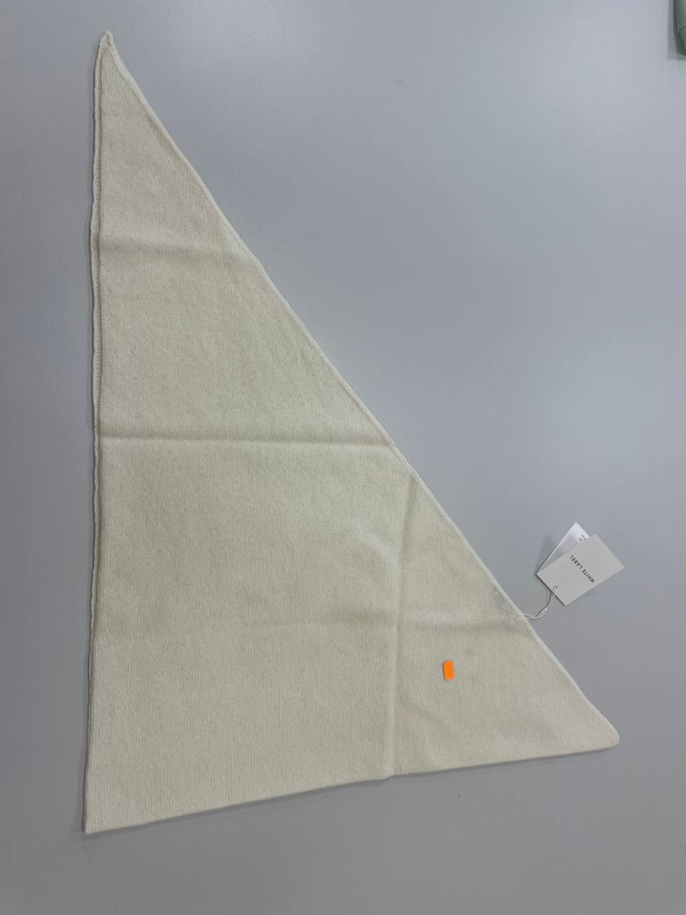 Пятно. Косынка Large из мериноса и кашемира. Цвет молочный. №51