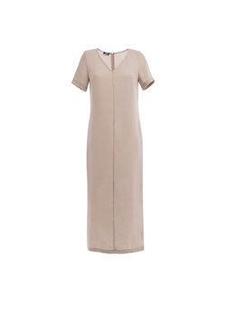 Удлиненная платье-туника бежевая 04-01-25 SS