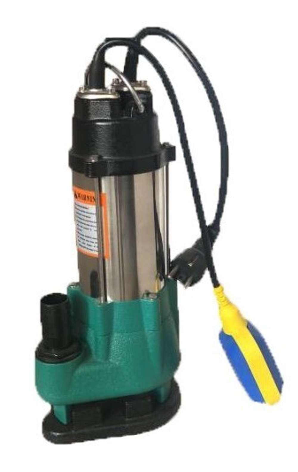 Фекальник НЕРЖ 400 вт с реж. НОЖОМ (под.8,5м,116л/м, 1") VERPUMP