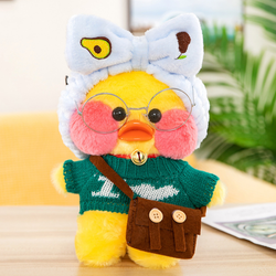 Мягкая игрушка "LalaFanfan Duck / Уточка ЛалаФанфан", 30 см (жел.)