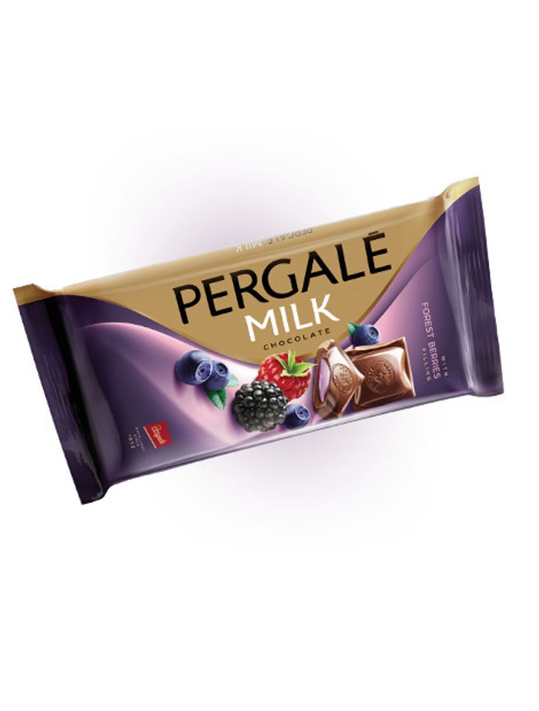 Молочный шоколад Pergale с начинкой Лесные ягоды 100 г