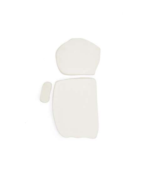 Набор из 3 квадратных настенных панелей Siluna из белого папье-маше