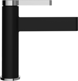 Смеситель для раковины STWORKI Лександ S09010BC матовый черный, хром