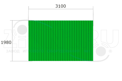 Ограждение мусоросборника 2П