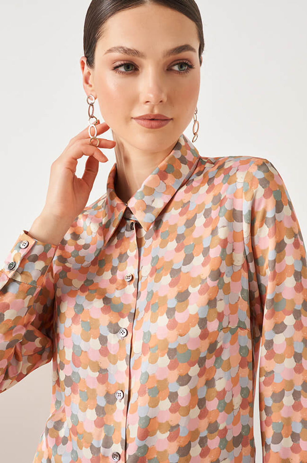 22841 Блузка женская (мультиколор)