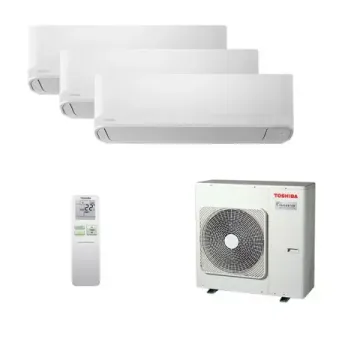 Мультисплит система на 3 комнаты Toshiba RAS-B07CKVG-EE + RAS-B10CKVG-EE x 2 / RAS-3M26G3AVG-E
