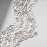 Жемчуг культивированный в форме овала, белый, 16*12мм