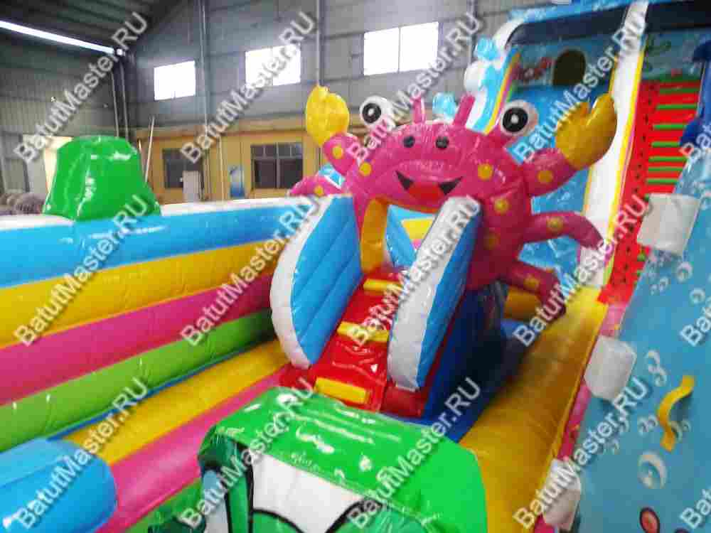 Коммерческий надувной батут "На морском дне" 15*8*8 м