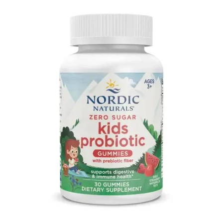 Zero Sugar Kids Probiotic 30 gummies Nordic Naturals