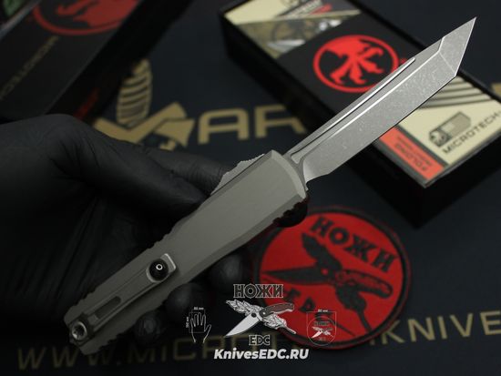 Нож Microtech Ultratech ZBP 1123-10APNC Natural Clear T/E Apocalyptic M390MK - Zero Blade Play