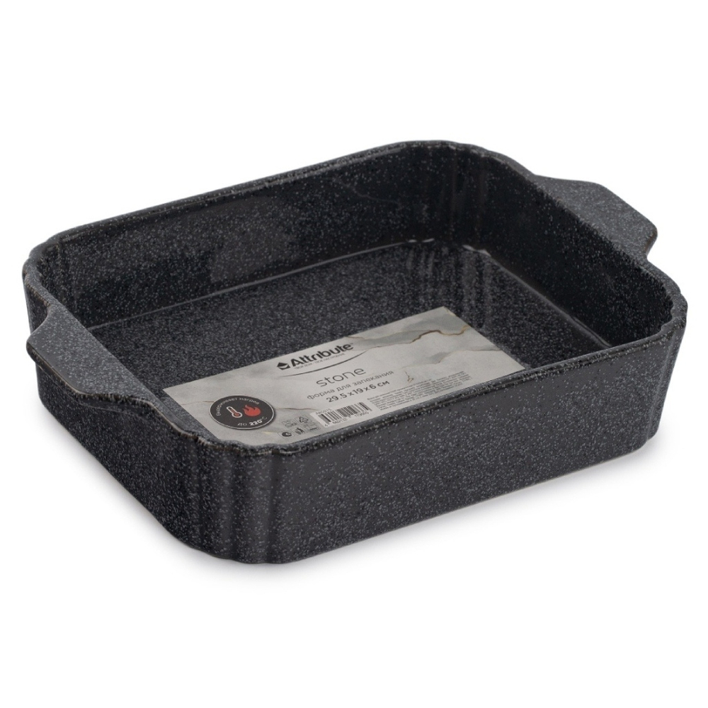 Форма для запекания керам, 19х29.5х6 см, прямоуг, Stone, ABS015