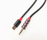 Кабель AUX - Type-C (черный) 1м