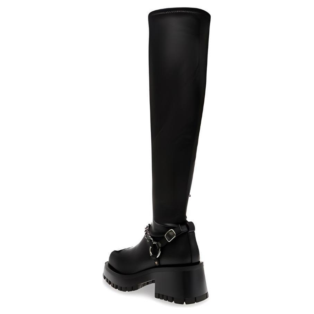 STEVE MADDEN PU Over the knee Boots 6.6cm Women"s Black