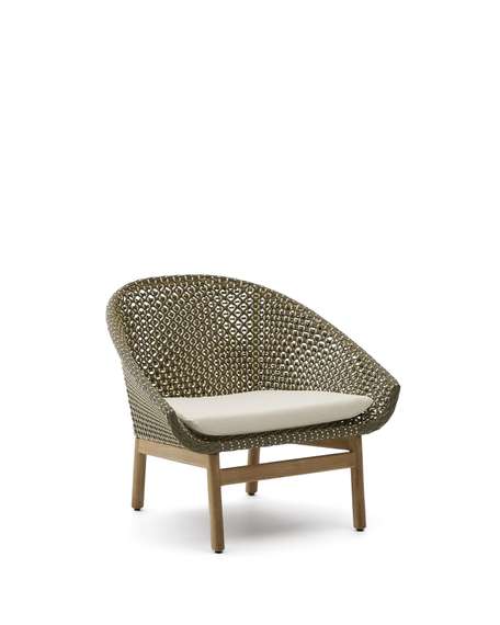 Кресло Olbia из искусственного ротанга и массива тика