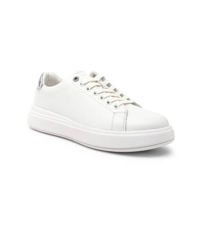 Кожаные кроссовки raised cupsole lace up Calvin Klein - белый(HW0HW01517)