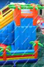 Надувной батут горка "Парк Юрского периода"