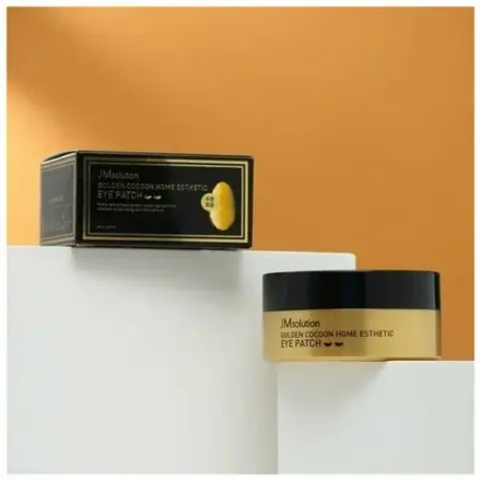 Патчи гидрогелевые с шёлком и золотом JM SOLUTION Golden Cocoon Home Esthetic Eye Patch (60шт)