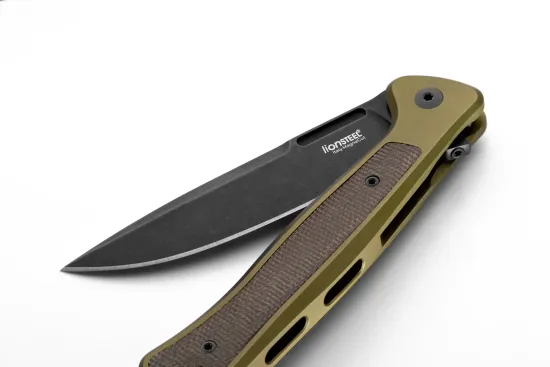 Нож складной Lion Steel Skinny Aluminium Green Black - сталь MagnaCut, рукоять алюминий