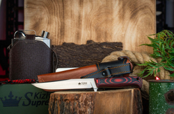 Тактический нож Intruder VG-10 (Cryo) G10 StoneWash Черно-Красный