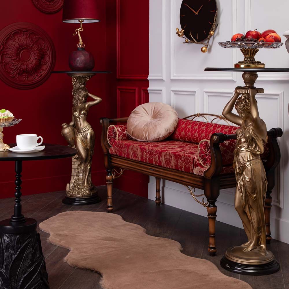 Банкетка Флоренция Премиум Орех(Д) Каледония Даймонд Черри Амбер