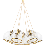 729071 Люстра SFERICO 7х40W E27 ЛАТУНЬ/ПРОЗРАЧНЫЙ