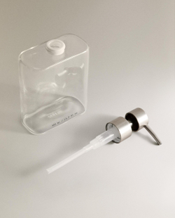 Zara Home дозатор для жидкого мыла, стекло, прозрачный