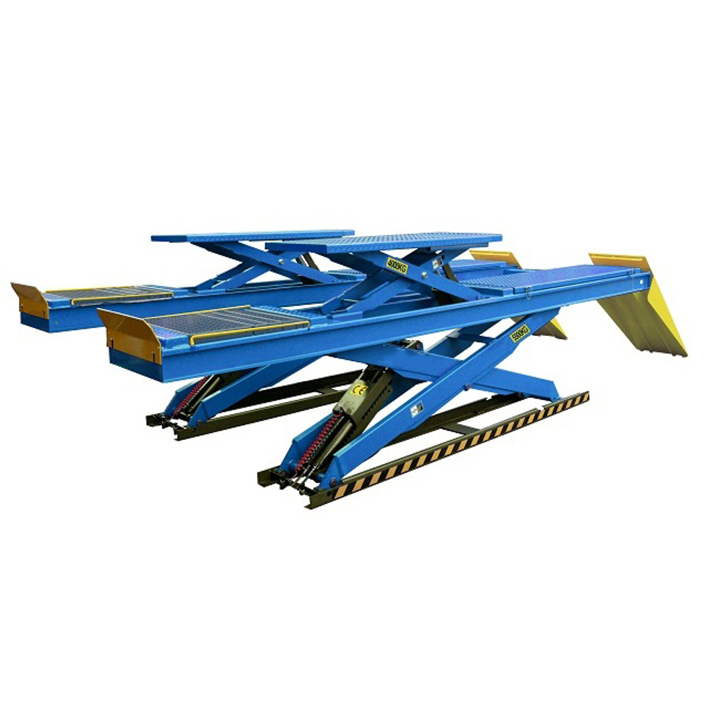 DX-5500A Двухуровневый ножничный подъемник под сход развал 5,5 т.