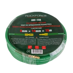 Шланг резиновый воздушный армированный с фитингами 8мм x 14мм x 15м RockForce RF-AHF-158