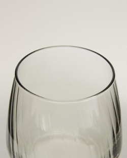Zara Home стакан из стекла, цвет серый, 9 см